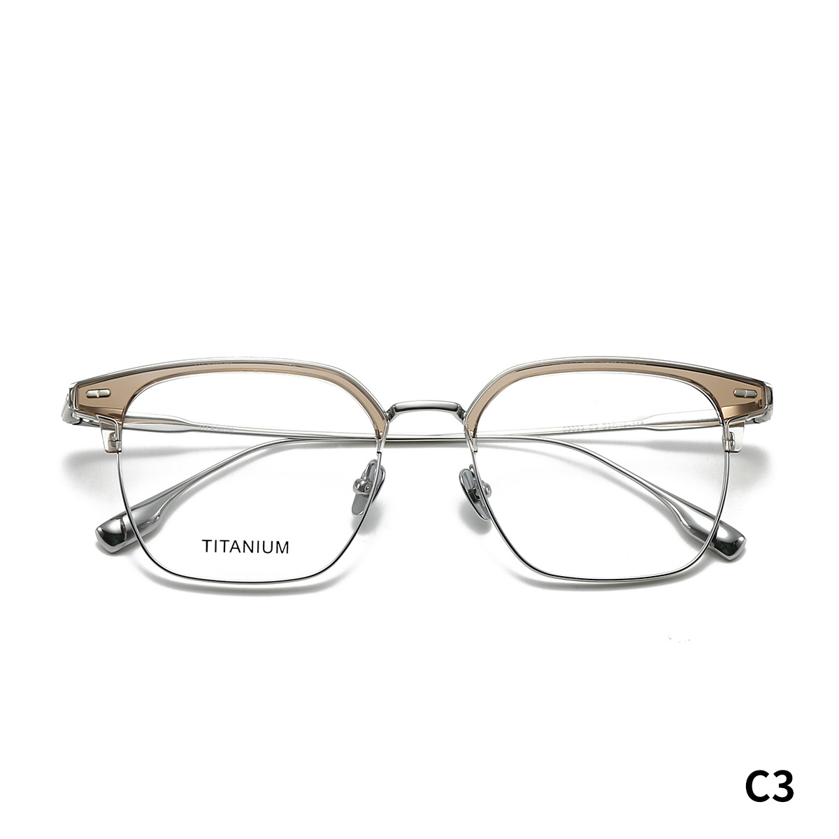 STUDIOMUKU gafas de diseño minimalista de marcos de cejas, diseño de contraste, estilo de ojos retro