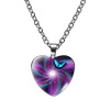 Necklace heart-shaped heart shaped, pendant, accessory, Aliexpress, European style, wholesale