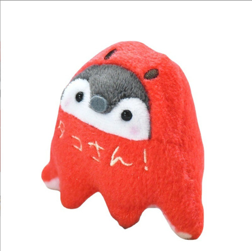 Positive energy penguin bag pendant sausage doll bread plush toy cute egg keychain ins wholesale