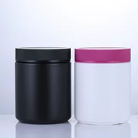 Готовая поставка банка для протеинового порошка с широким горлышком HDPE пищевая пластиковая бутылка 97*125 спецификация бутылка для порошка прямая круглая бутылка
