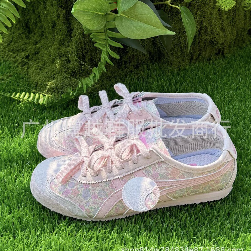 Putian Onitsuka Tiger Mexico 66 Full-Print Floral Little Tiger Cartoon Lightweight Comfortable Versatile Women's Sports Sneakers Putian Onitsuka Tiger Mexico 66 Full-Print Floral Little Tiger Cartoon Lightweight Comfortable Versatile Women's Sports Sneakers