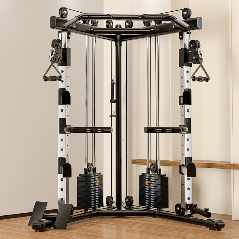 Entrenador integrado multifuncional para pájaros pequeños de gimnasio de alta posición pull-down remando equipo de aves