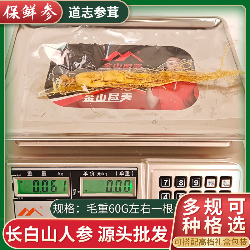 人参长白山新鲜东北特产泡酒特大号整根批发吉林鲜人参礼盒保鲜参|undefined