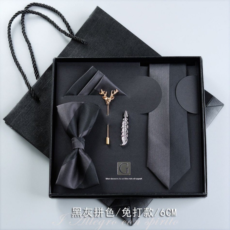 Caja de regalos de boda de novio formal europeo y americano corbata casual coreana para niños regalos de San Valentín sin golpear image 36