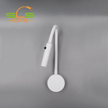 尚客照明led软管射灯酒店床头壁灯带开关鹅颈阅读灯3W明装射灯