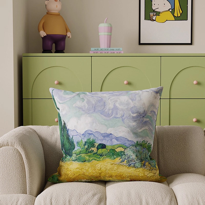 almohada de soporte de estilo francés de lujo ligera almohada de cintura de tela cama de sala de estar sofá almohada de soporte almohada de base