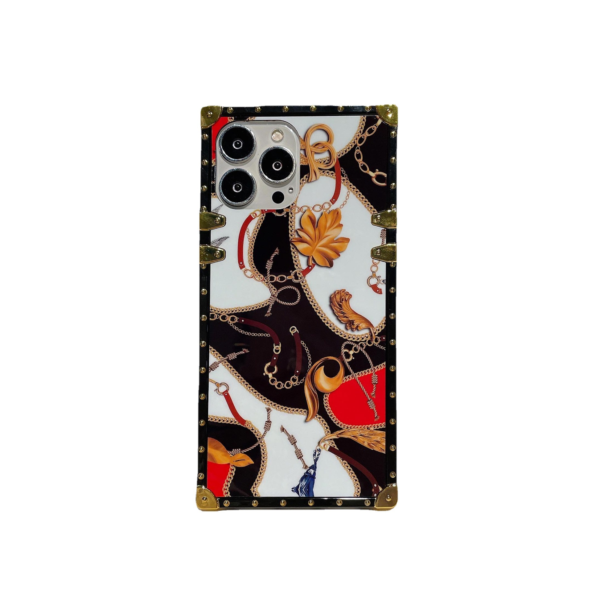 Floral Iphone 15 Pro Max Case Designer Leopard Print Protective Cover_voghion.com