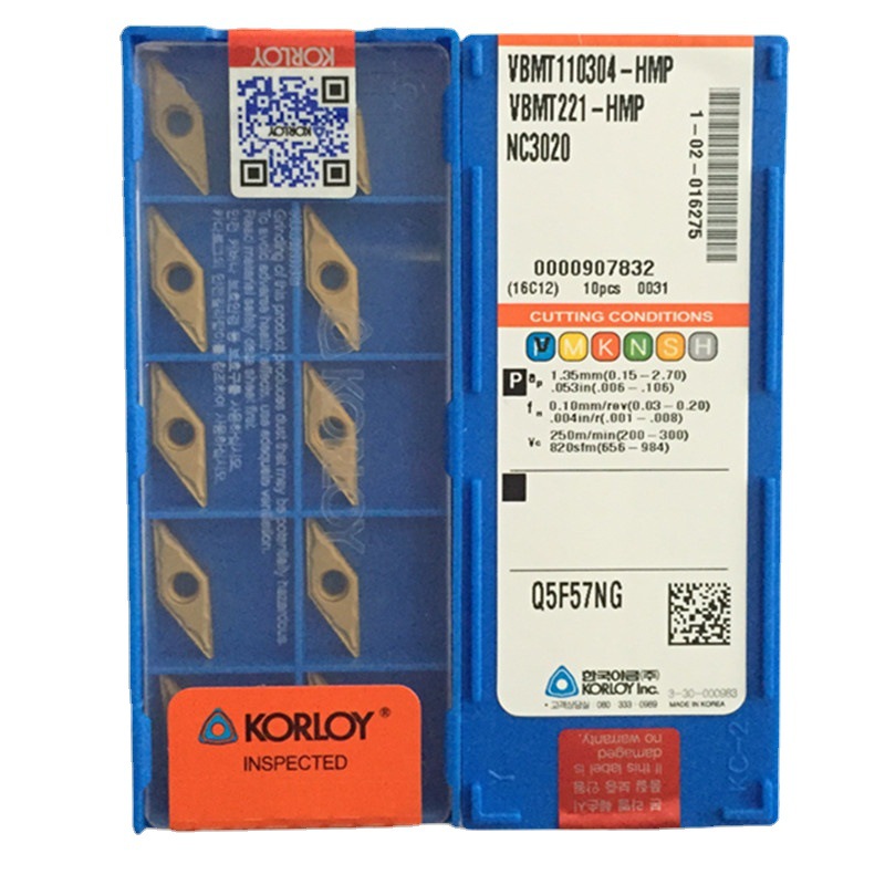 原装KORLOY克洛伊菱形35度车刀片VBMT110304-HMP NC3020车床刀粒