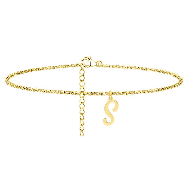 Simple Style Letter Stainless Steel Women's Anklet display picture 35