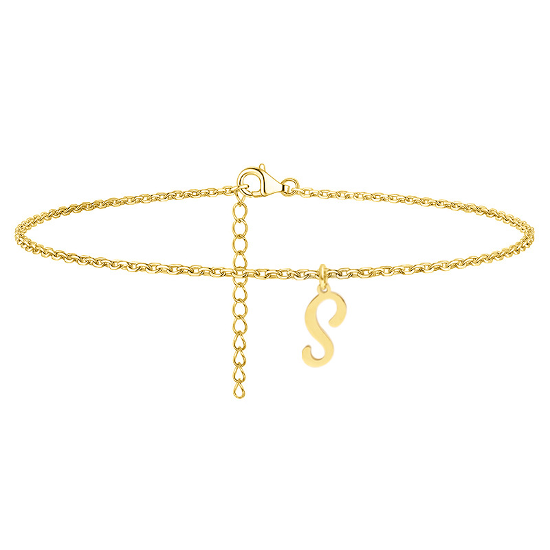 Style Simple Lettre Acier Inoxydable Femmes Bracelet De Cheville display picture 35