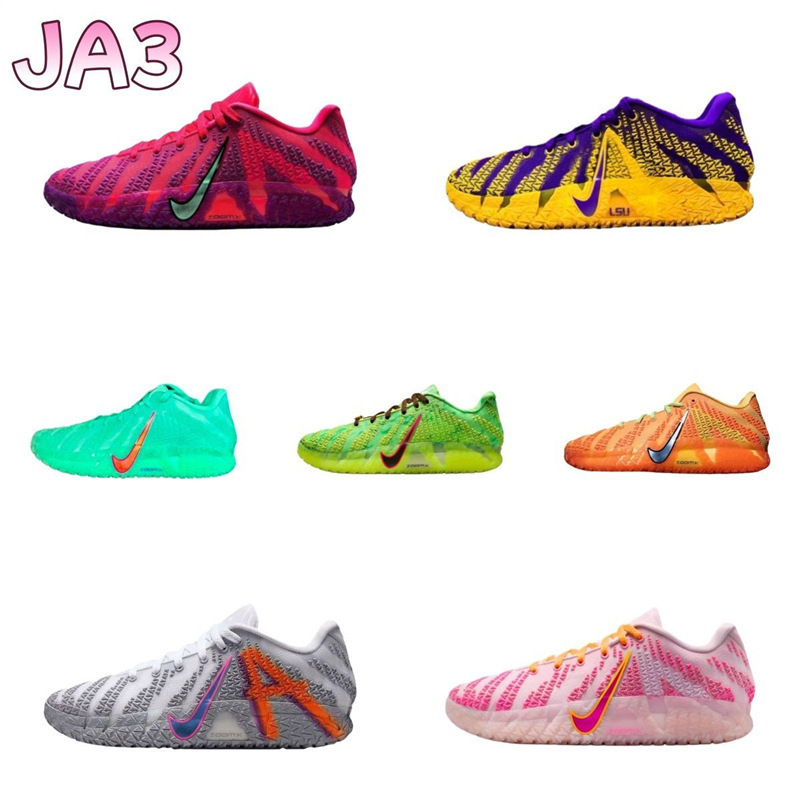 Morant's Third-Generation Basketball Shoes Ja3 Christmas Edition Wear-Resistant Non-Slip Shock-Absorbing Air-Cushioned Sports Shoes for Men and Women