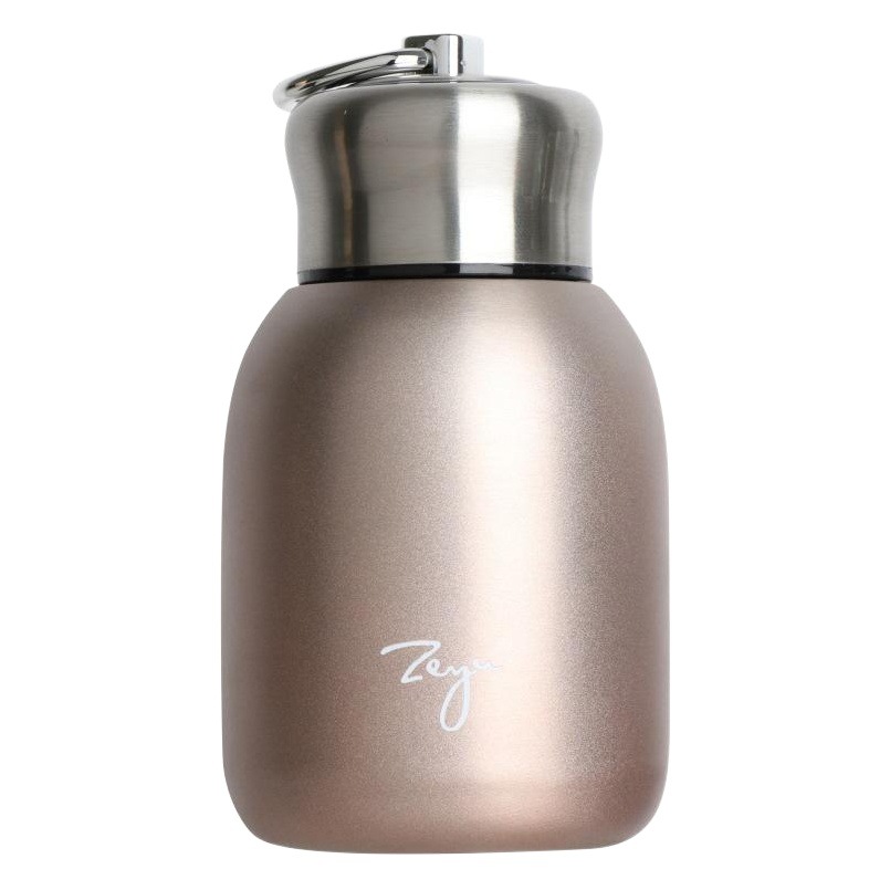 Portátil al aire libre negro 304 Acero inoxidable pequeña grasa Ding regalo taza mini moda portátil Gran taza de vientre taza de bolsillo