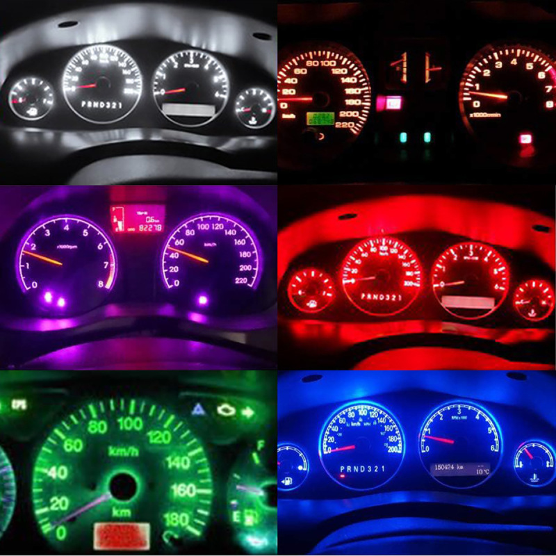 車の T5LED 計器灯 T5 LED COB ダッシュボードライト車のインジケータライトセンターコンソール表示灯|undefined