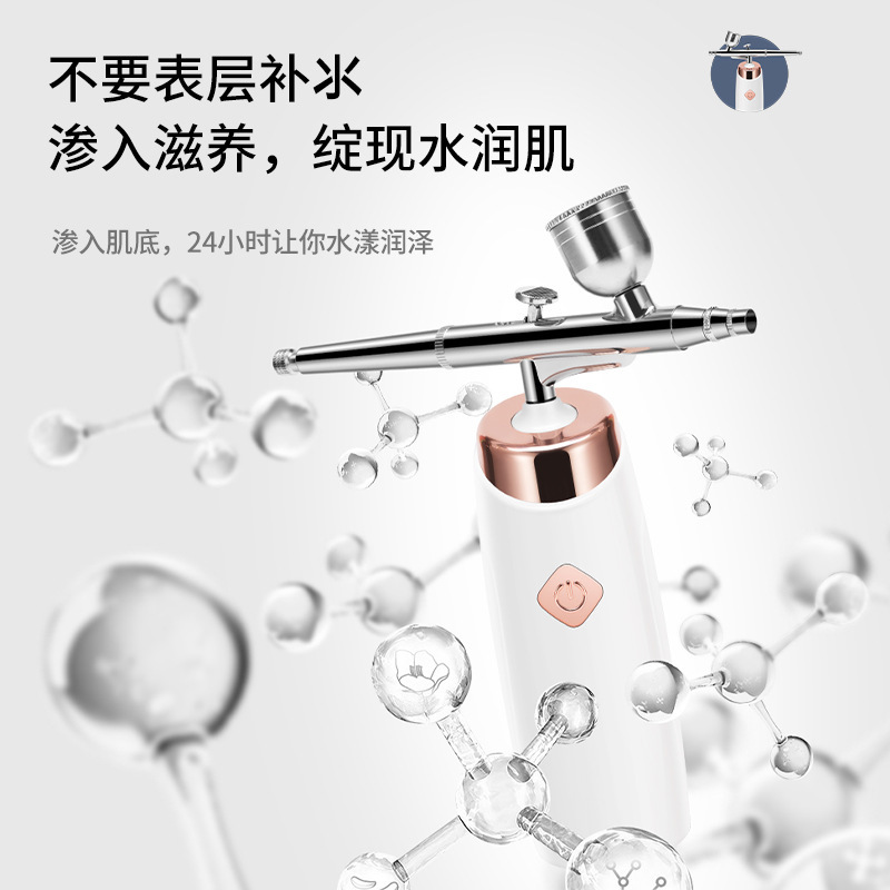 人気の高圧酸素注入器 家庭用ハンドヘルド酸素注入器 美容院用高圧噴霧器 顔の保湿スプレー|undefined