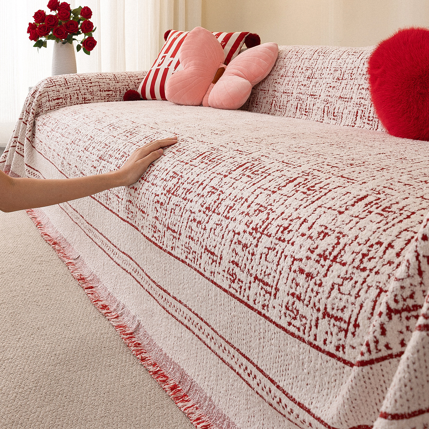 Toallas de sofá 2025 nuevas cuatro estaciones anti-gato rascar cojín de sofá de alta calidad cubierta completa manta de cubierta Schneider