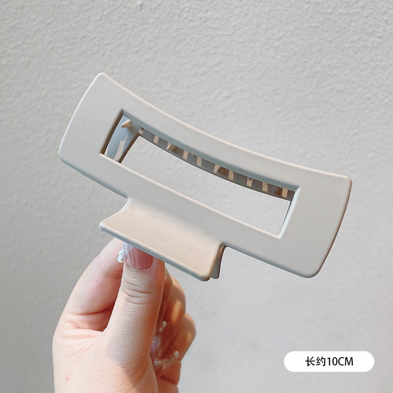 Accesorios para el cabello de pinza de tiburón de acrílico grande de Corea, clip de agarre para el cabello de disco simple, tocado de horquilla de cabeza femenina al por mayor