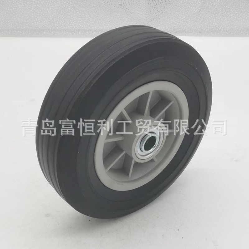 厂家直销8×2.2实心橡胶轮  仓运车手推车板车工具车花园车车轮