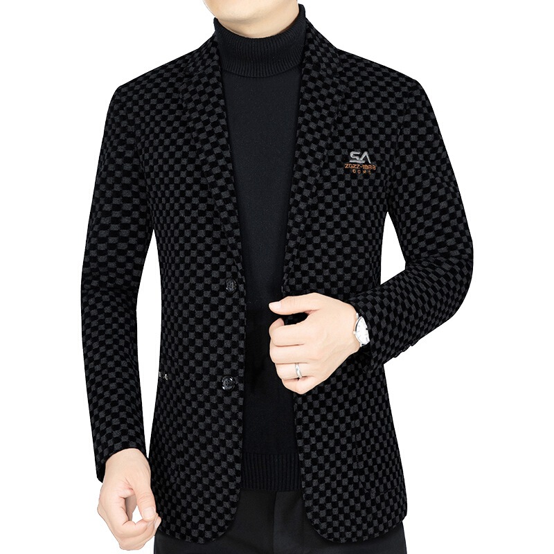2025 Spring and Autumn New Style Middle-Aged Men's Suit Jacket Dad's Wear High-End Business Casual Suit Men's Top