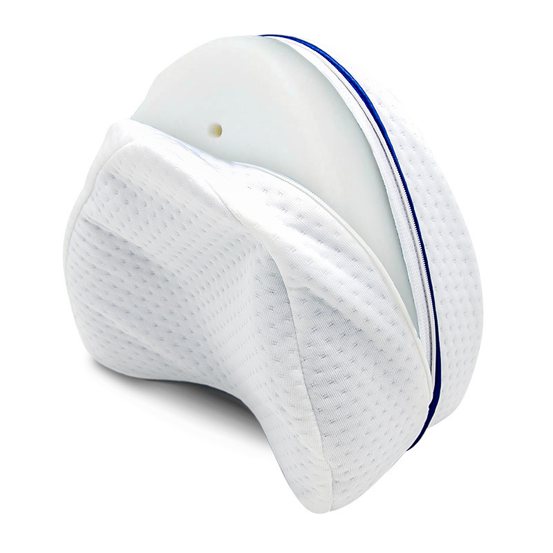 Almohadilla de pie de espuma de memoria clip de pierna almohada en forma de corazón almohada de pierna que forma rebote lento lado almohada para dormir mujeres embarazadas cojín de pierna almohada transfronteriza