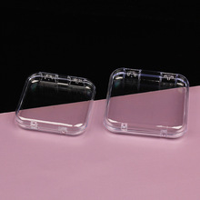 PET透明穿戴甲收纳盒翻盖小饰品盒美甲包装盒桌面手工架展示盒子