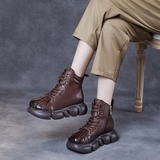 以一 Martens, демисезонные короткие сапоги на платформе для отдыха