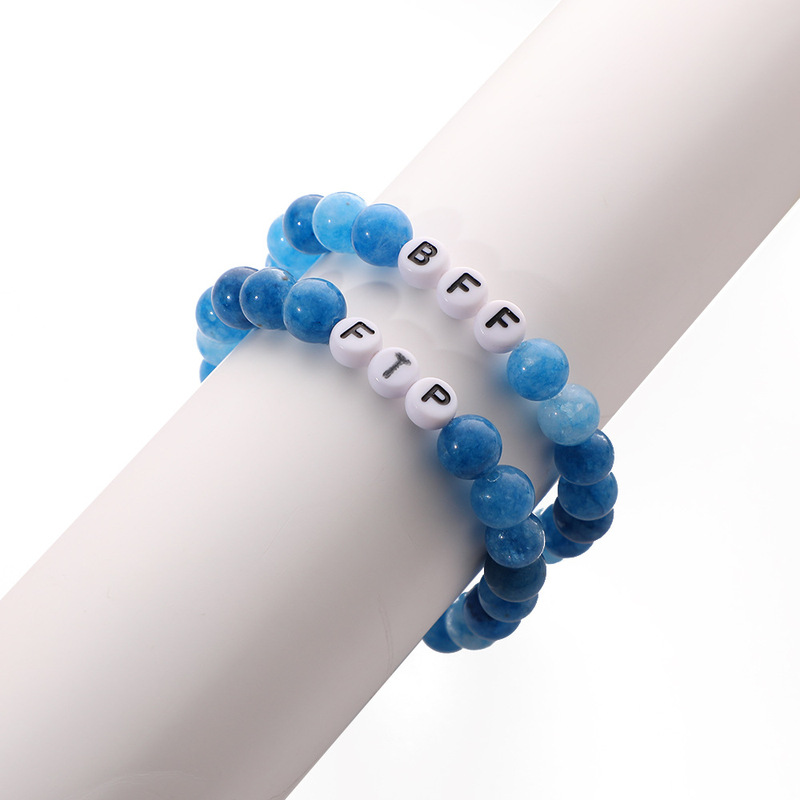 Cross-Border European and American Kyanite Bracelets Hand-Woven Bracelets Friends Forever Friendship Bracelets Wholesale for Men and Women