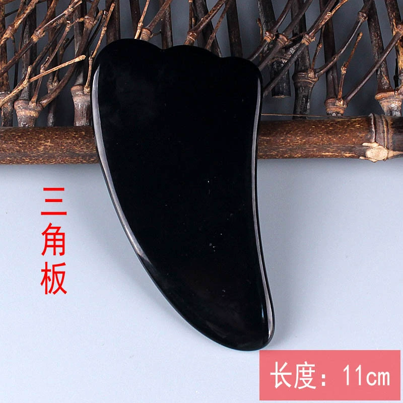 [面部脸部全身通用经络水晶拨经棒点穴笔鱼形刮脸拨筋棒玉石按摩板]