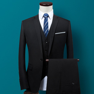 Suit suit Men's Korean-style Slim-fit Jacket Business Professional Dress Jacket Bridegroom Best Man Wedding Suit