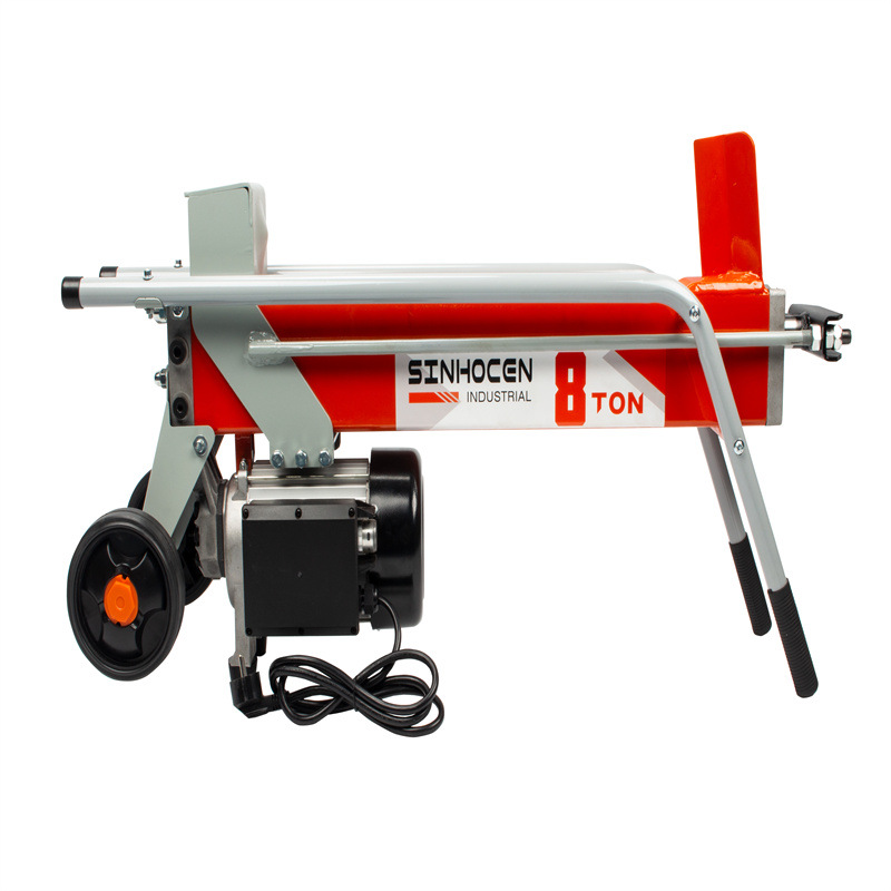 电动液压劈柴机 小型农村家用自动劈木机 WP-8吨分裂锥劈木头机