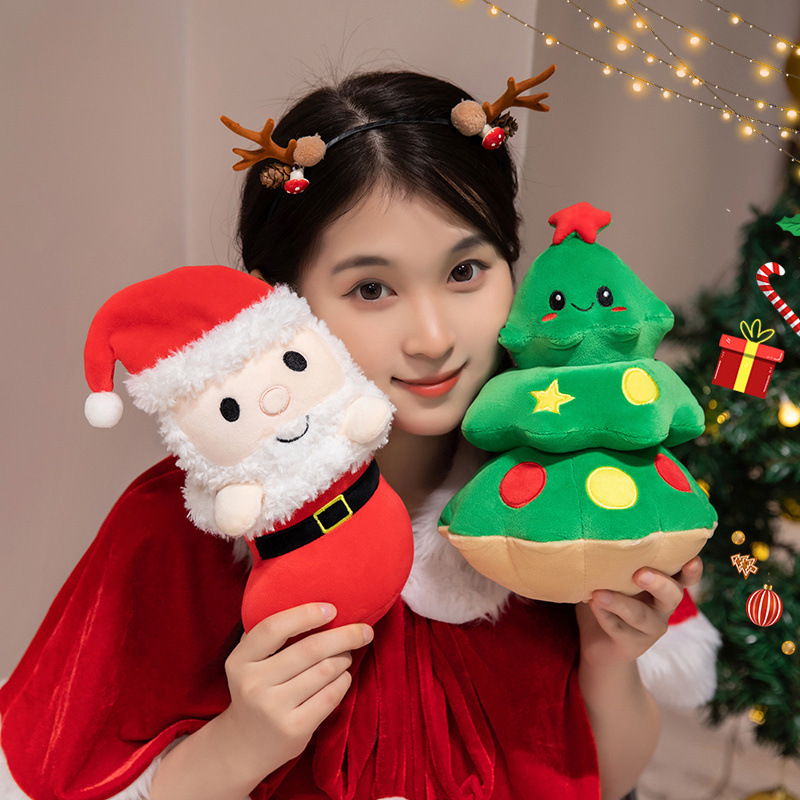 サンタクロースペンギンクリスマスツリーぬいぐるみ人形クリスマス装飾品子供祝日プレゼント|undefined