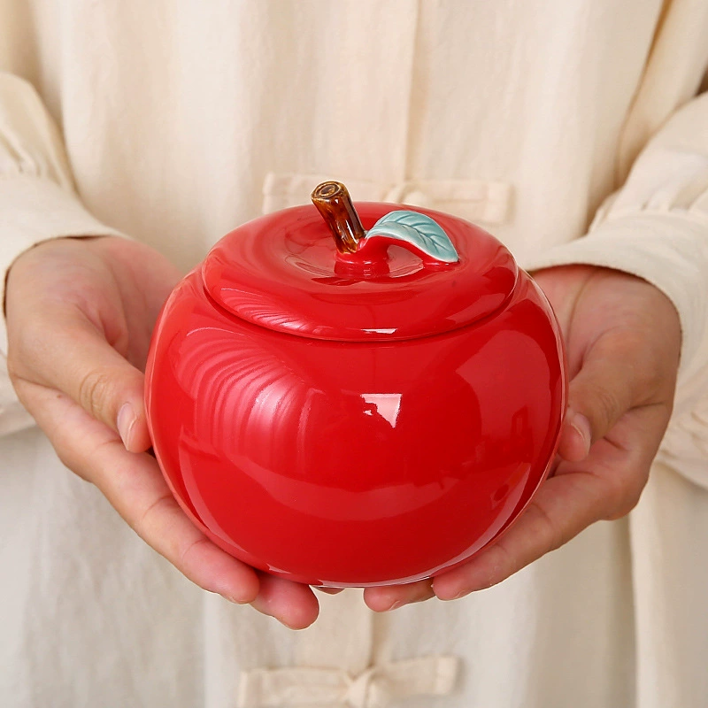 Apple, ceramic big protective amulet, decorations for living room