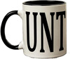 Foreign trade export original single CUNT color change ceramic coffee Mark cup Zishui cup custom black evil funny whole person