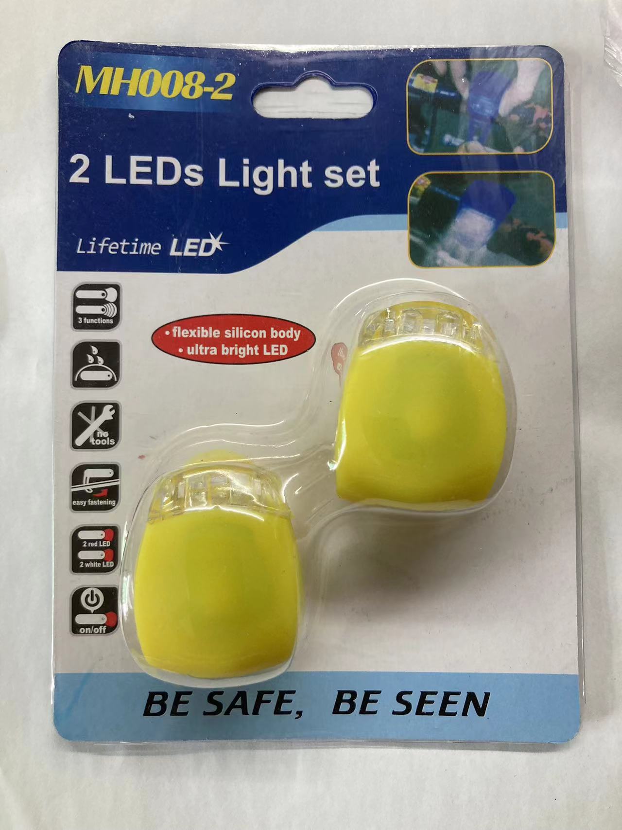 Luz de advertencia de seguridad de bicicleta portátil al aire libre rana de silicona accesorios de equitación decoración para niños Luz de mango de bicicleta