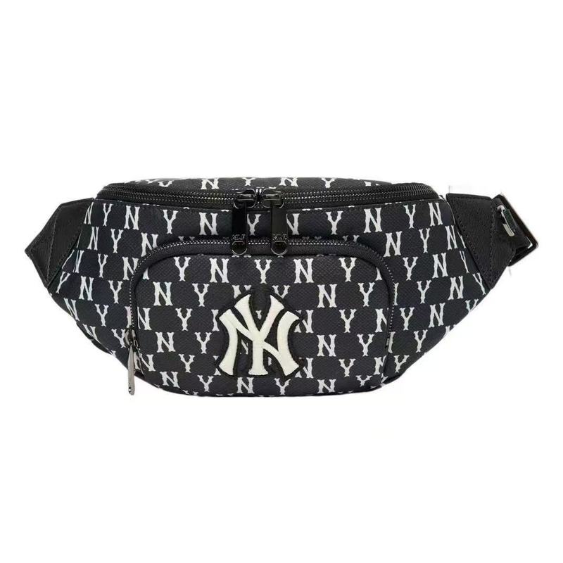 韓国 MLB フルプリント デジタル ウエストバッグ 男女兼用 NY 老眼刺繍 フルラベル シングルショルダー クロスボディ チェストバッグ|undefined