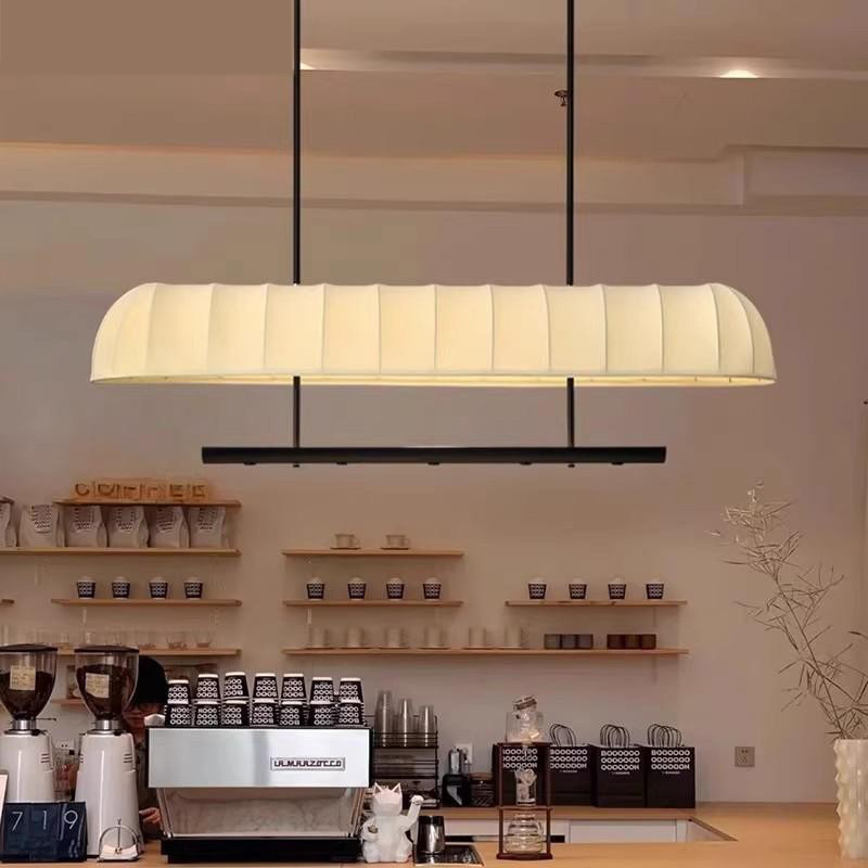 Wabi-Sabi Style Restaurant Chandelier Retro Fabric Hotel Island Bar Table Dining Table Tea Room Coffee Shop Cashier Long Strip Lamp Wabi-Sabi Style Restaurant Chandelier Retro Fabric Hotel Island Bar Table Dining Table Tea Room Coffee Shop Cashier Long Strip Lamp