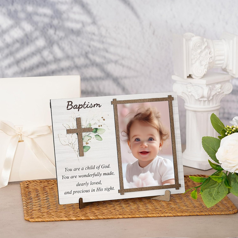 Cross-Border Hot-Selling New Product: Baby Baptism Photo Frame, 4X6In Photo Frame for New Baby Religious Baptism Party Gift Cross-Border Hot-Selling New Product: Baby Baptism Photo Frame, 4X6In Photo Frame for New Baby Religious Baptism Party Gift