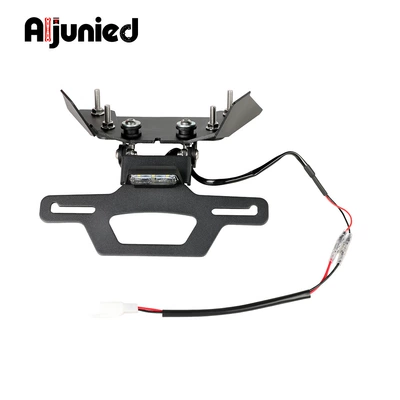 Suitable for Kawasaki Ninja250R Ex250R Modified Folding Short Tail License Plate Holder Motorcycle Rear License Plate Bracket Accessories