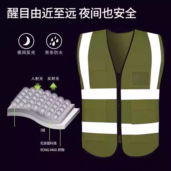 Retroreflective safe breathable night vest