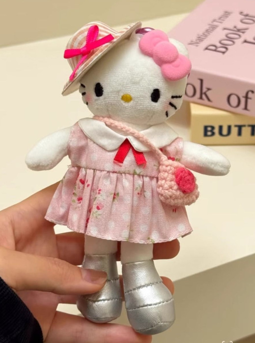 かわいいホットガール y2k アビーハロー黒革ロングレッグハローキャットペンダント人形ぬいぐるみバックパックキーホルダーペンダント|undefined