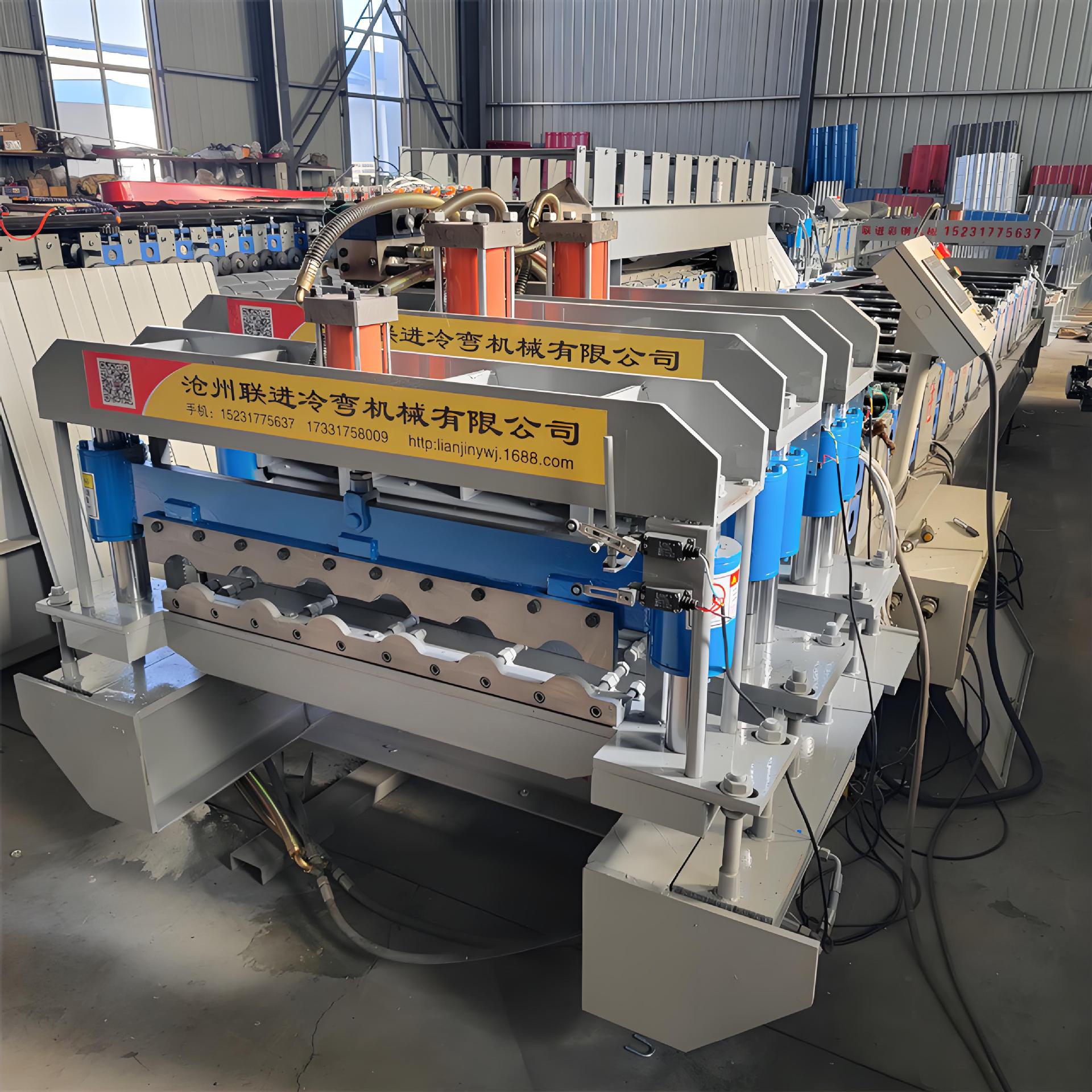 金属冷弯成型机械单双层彩钢瓦设备压瓦机不锈钢板型材