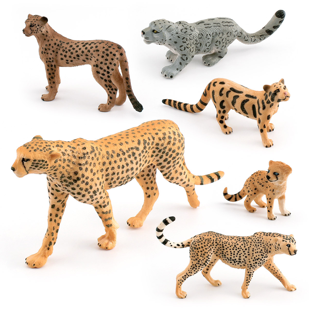 Transfronteriza simulación bosque animal Leopardo modelo guepardo nube leopardo Leopardo de la nieve leopardo indio Aiye Leopard escritorio decoración adornos