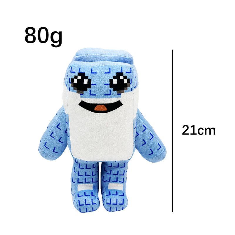 跨境新品STEAL A BRAINROT roblox 像素青蛙毛绒玩具|undefined