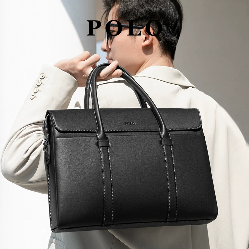POLO Мужская кожаная сумка через плечо, стиль одной лямки, высококачественный стиль, натуральная кожа, дубленная