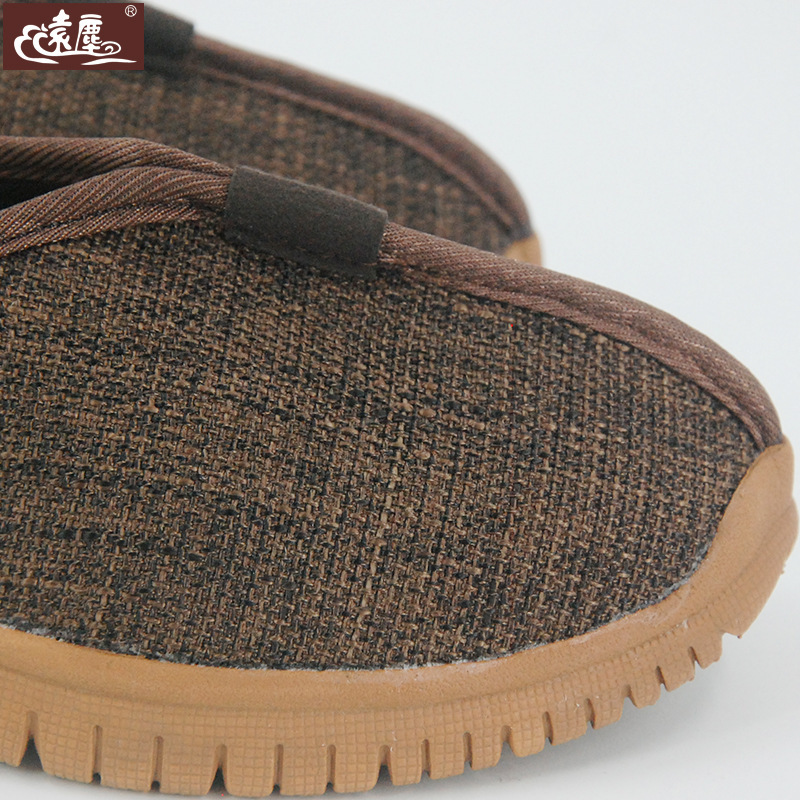 Yuanchen Monk Shoes Summer Soft Sole Monks Sandals Linen Surface Single Shoes Male Monk Shoes Layperson Shoes Female Single Spring Fall