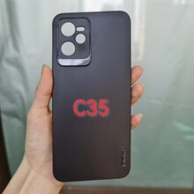 ROCK磨砂TPU软胶适用OPPO REALME C35精孔1.3MM厚防摔镜头手机壳