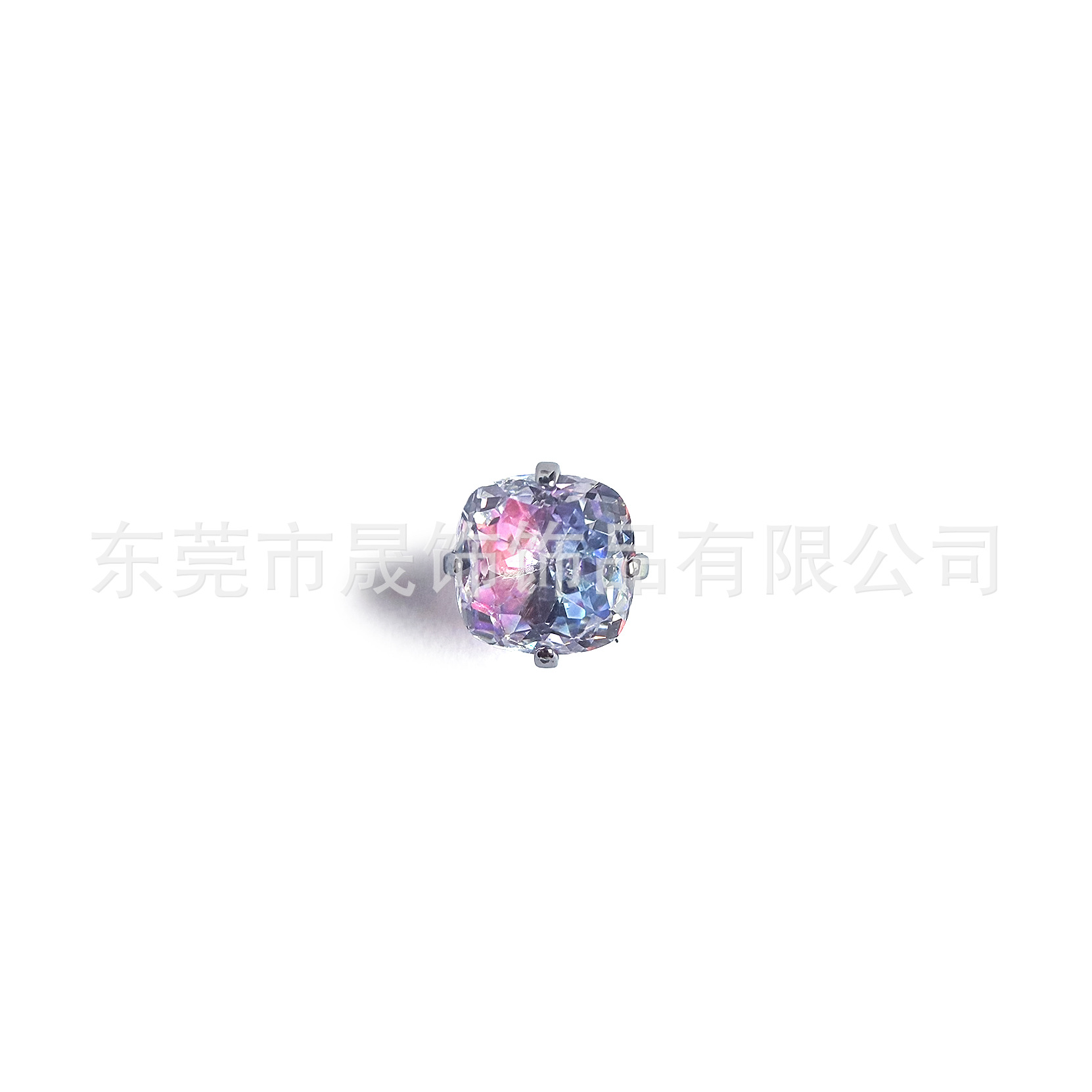 4mm肥方 Zirconia Ear Stud F136 Titanium Alloy 方型5A Cubic Zirconia Helix Cartilage Stud G23 Titanium Internal Thread Piercing Jewelry - 4mm(5/32")