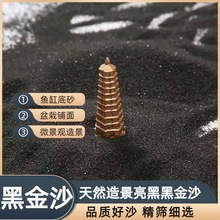 黑金沙 黑色石英砂微景观造景鱼缸铺底酒店灭烟缸多肉铺面黑沙子