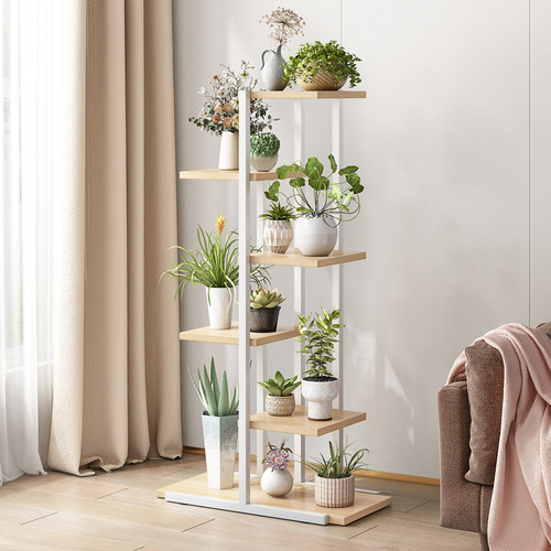 Greenery Flower Stand Living Room Floor Standing Luxury Balcony Shelf Indoor Iron Multi-Level Planter Stand Succulent Flower Stand