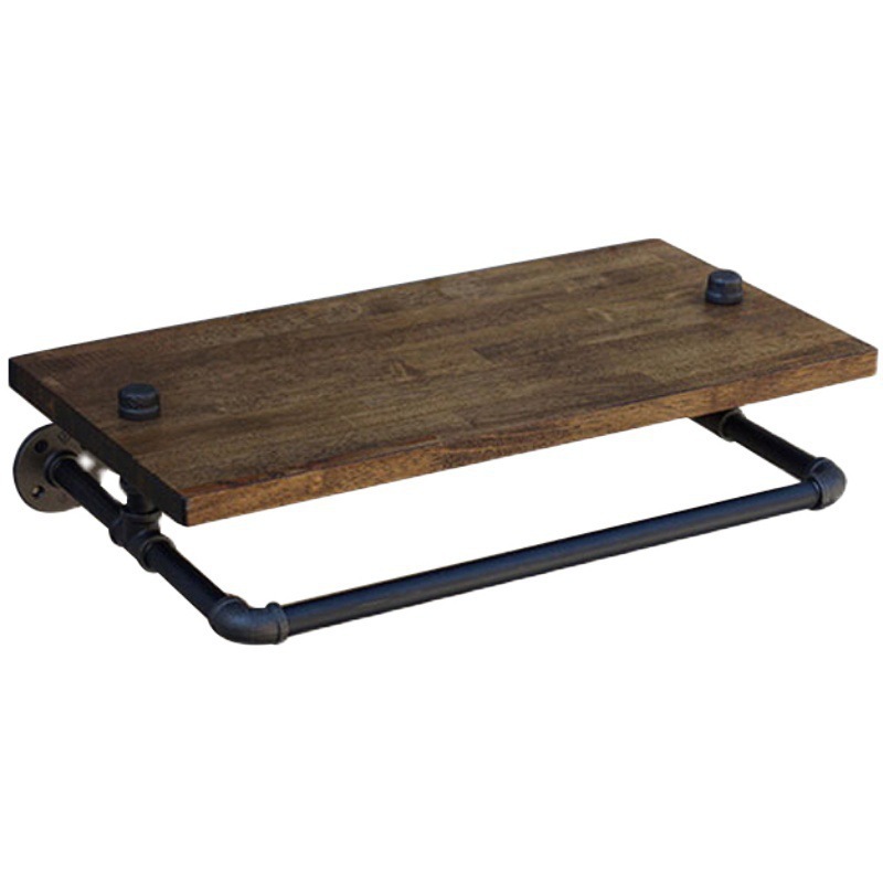 American Style Industrial Style Creative Black Water Pipe Storage Rack Home Living Room Bedroom Wall Hanging Storage Rack Wine Rack