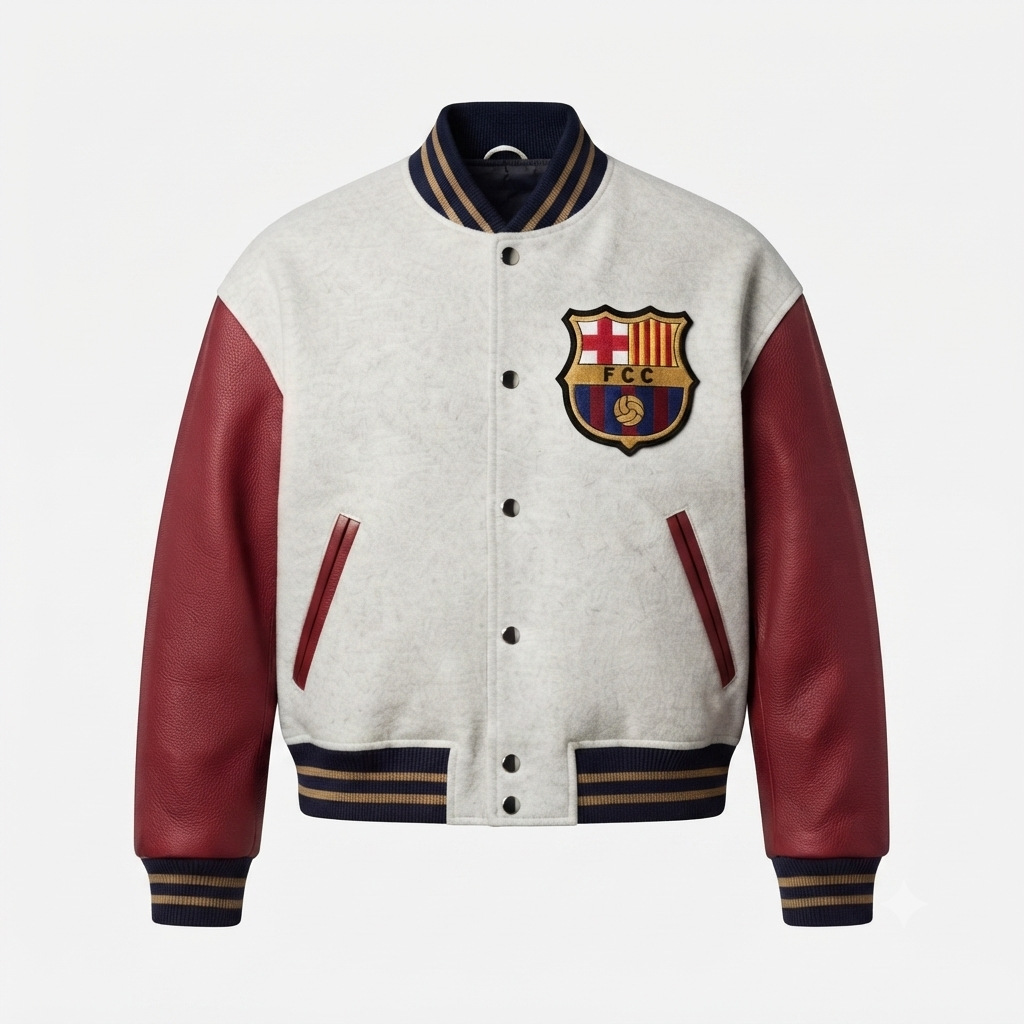 Direct from the factory, custom-designed American-style college color-block baseball jacket for men, loose fit, drop shoulder, multi-color, cross-border 2026